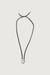 U pendant cord necklace in silver — main image