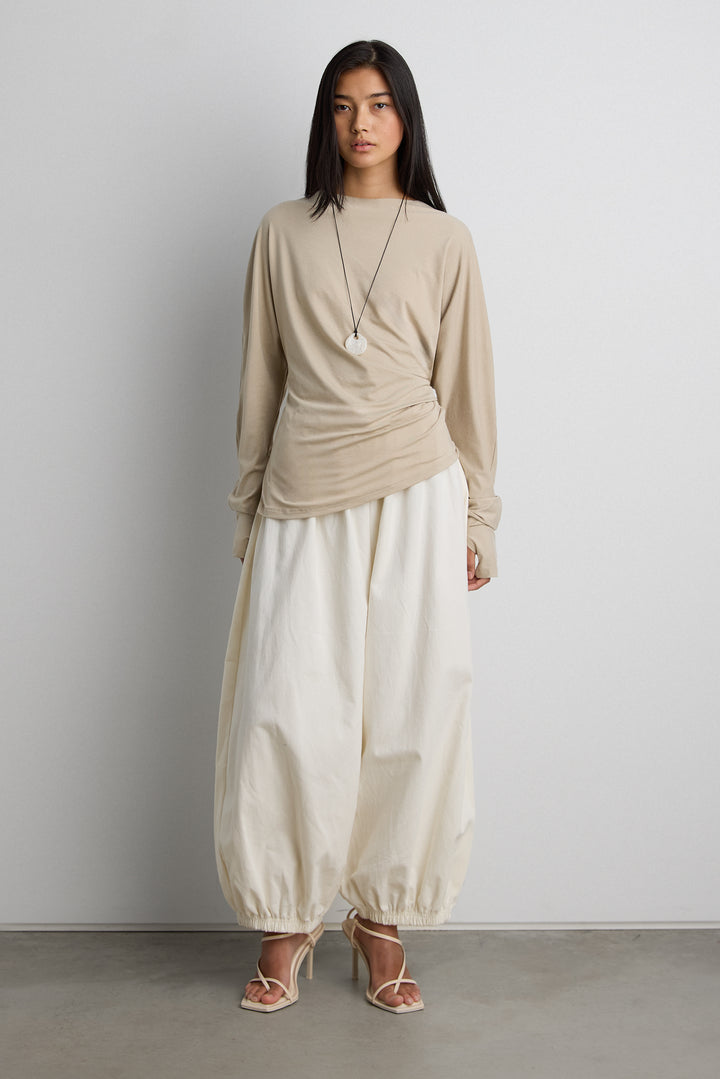 TEXTURED STONE PENDANT NECKLACE