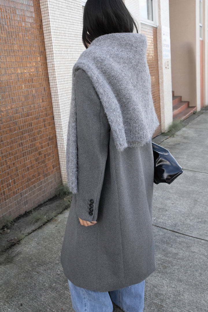 OVERSIZED WOOL-BLEND COAT