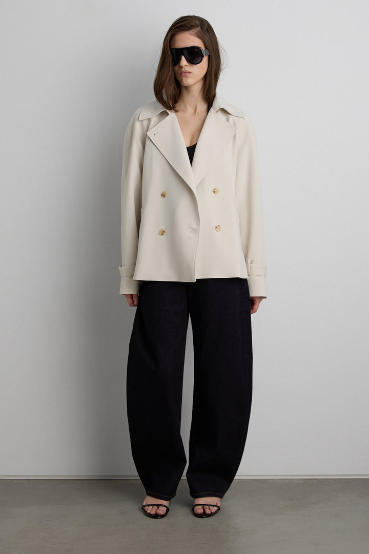 SHORT OVERSIZED TRENCH COAT