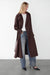 Oversized trench coat with funnel neck in coffee bean — main image