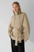 Short belted trench coat in light kelp — main image