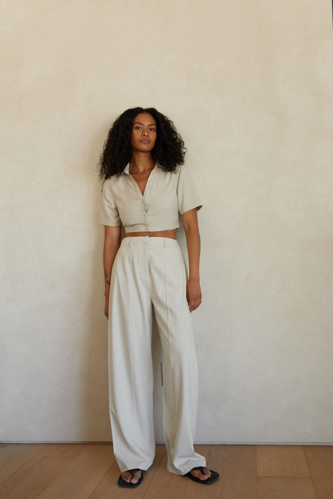 flowy pants and top