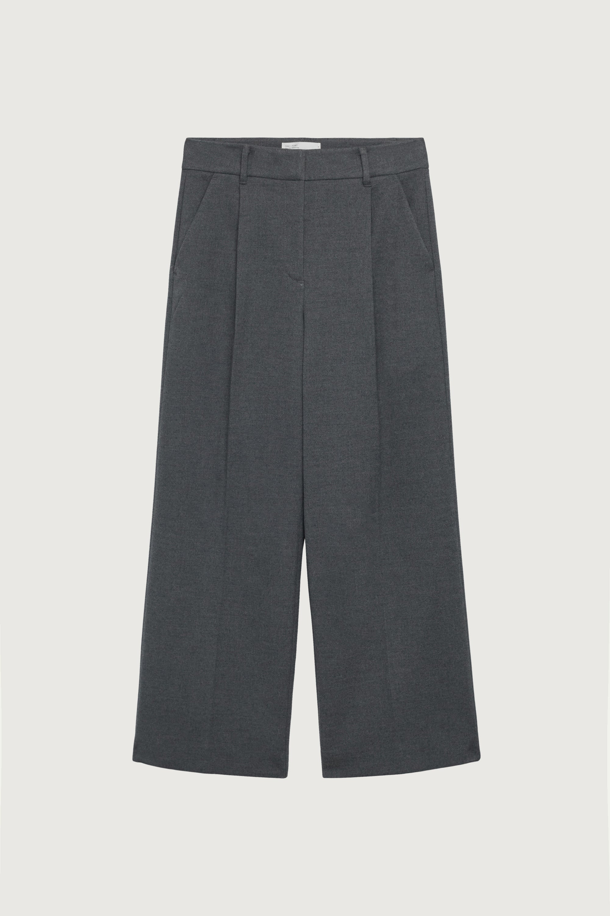 Double Pleated Wide Leg Pant | OAK + FORT