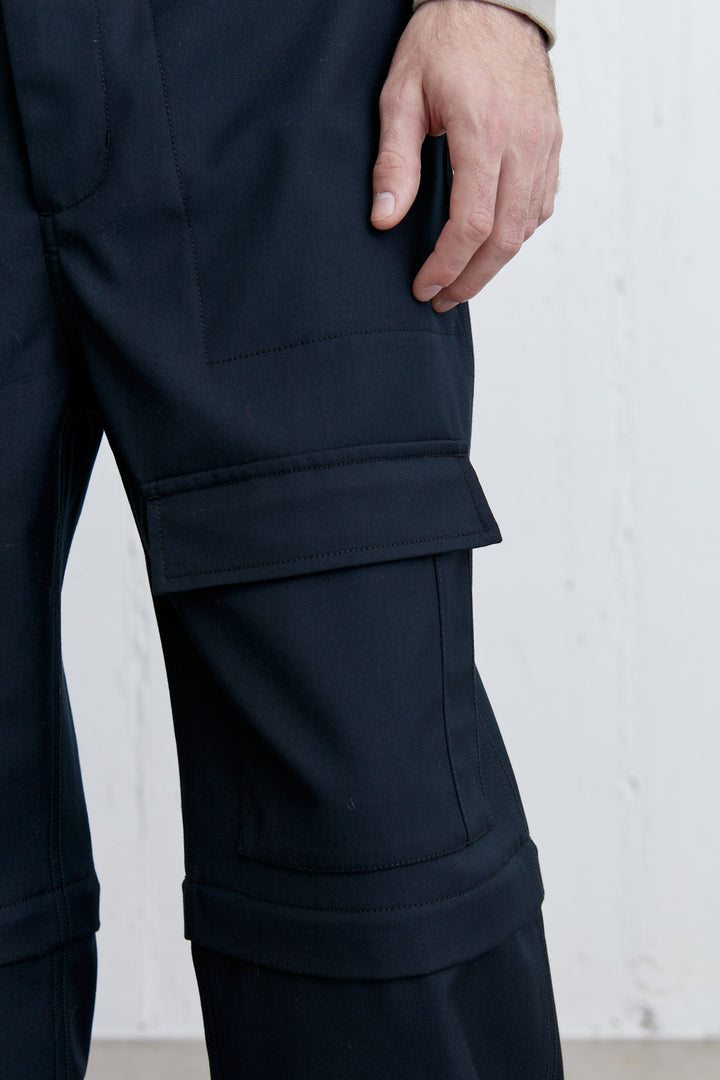 CONVERTIBLE CARGO PANT in Black — alternate angle