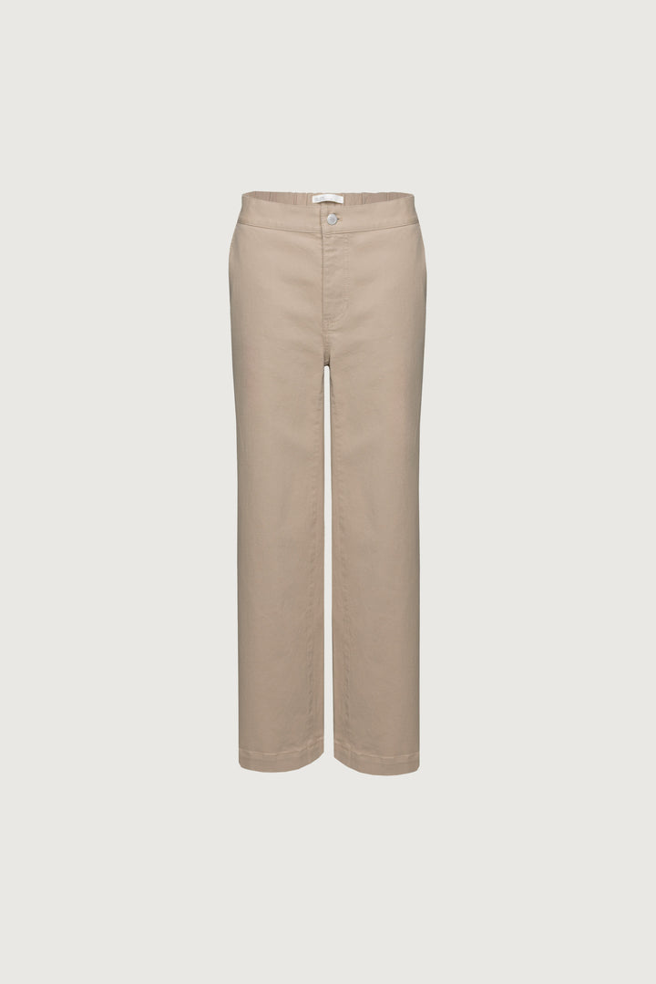 REGULAR LENGTH TWILL WIDE LEG PANT