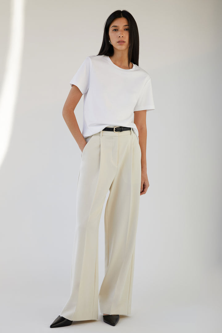 HIGH-RISE STRAIGHT LEG TROUSER