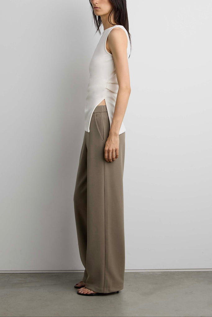 Mid-Rise Wide Leg Pant | OAK + FORT