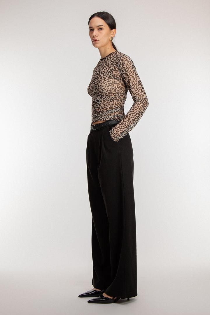 WIDE LEG TROUSER WITH BELT