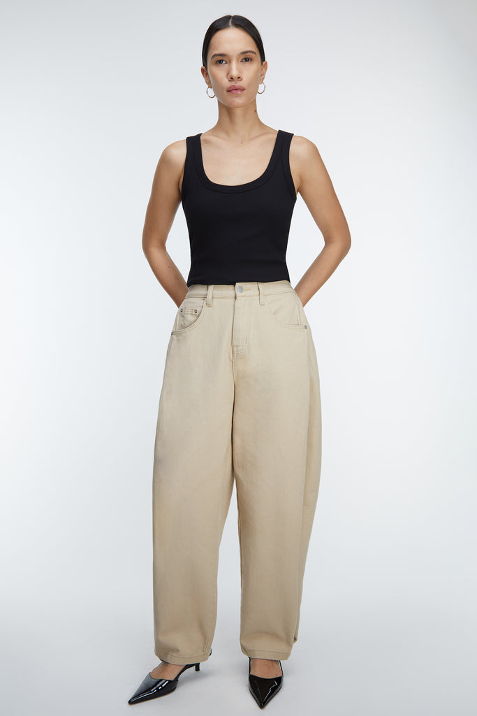 Bottom Snap Cotton Twill Pants | OAK + FORT