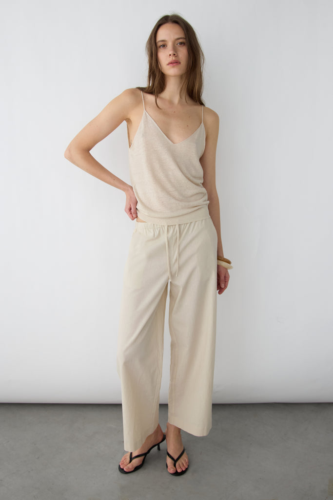 Wide Leg Linen Pant | OAK + FORT