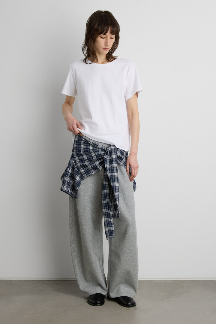 OVERSIZED SWEATPANT WITH LAYERED SHIRT SET in MEDIUM GREY — alternate angle