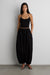 Relaxed balloon fit cotton pant in black — main image