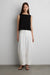 Relaxed pleated wide leg pant in ivory — main image