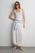 Nylon balloon pant in white — main image