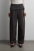 Foldover waist wide leg pant in charcoal — main image
