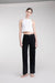 LONG LENGTH 30" TWILL WIDE LEG PANT