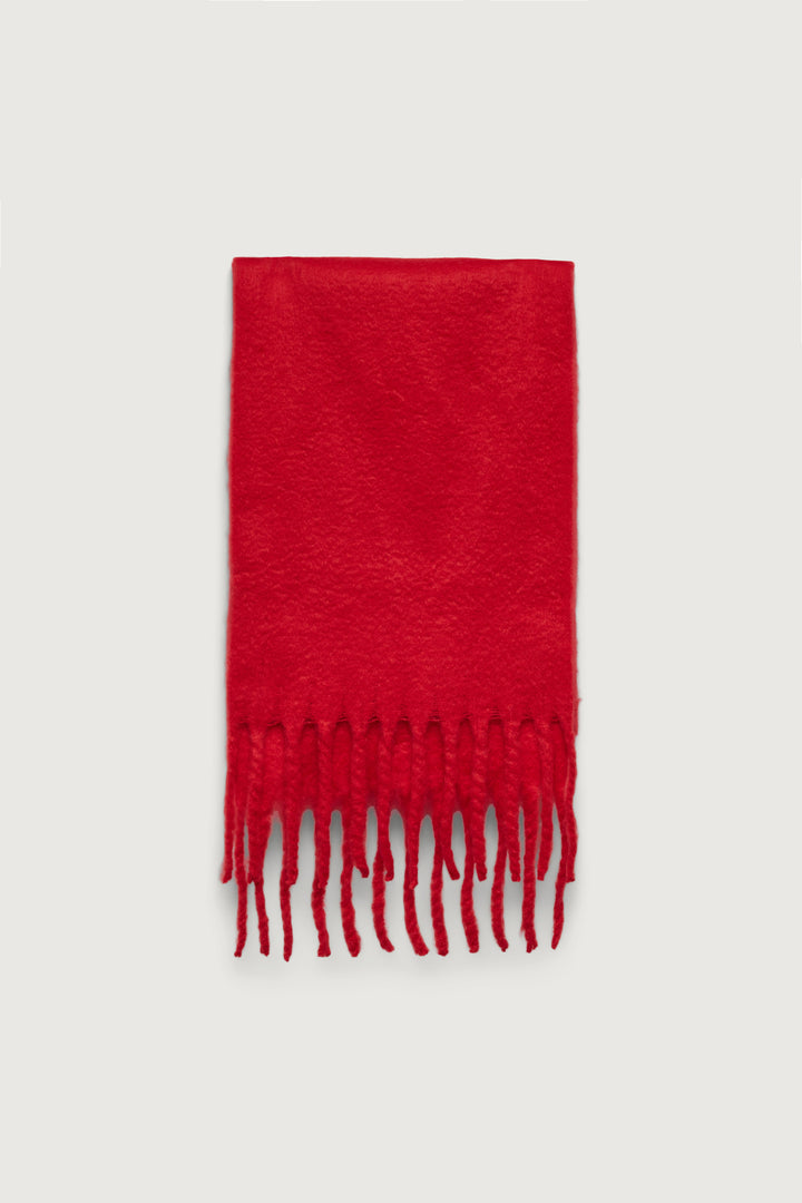 SOLID SCARF WITH TASSELS