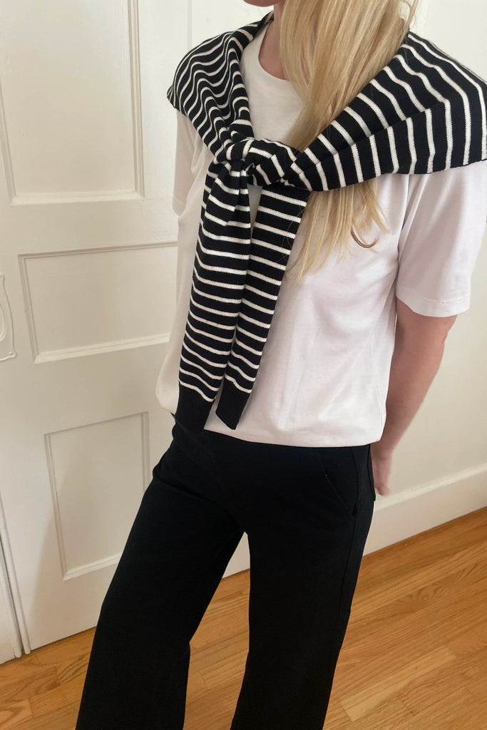 Striped Cardigan Effect Scarf | OAK + FORT