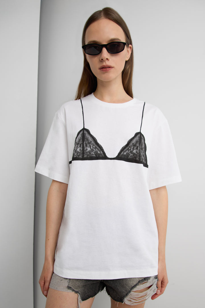 GRAPHIC T-SHIRT in White Graphic — alternate angle
