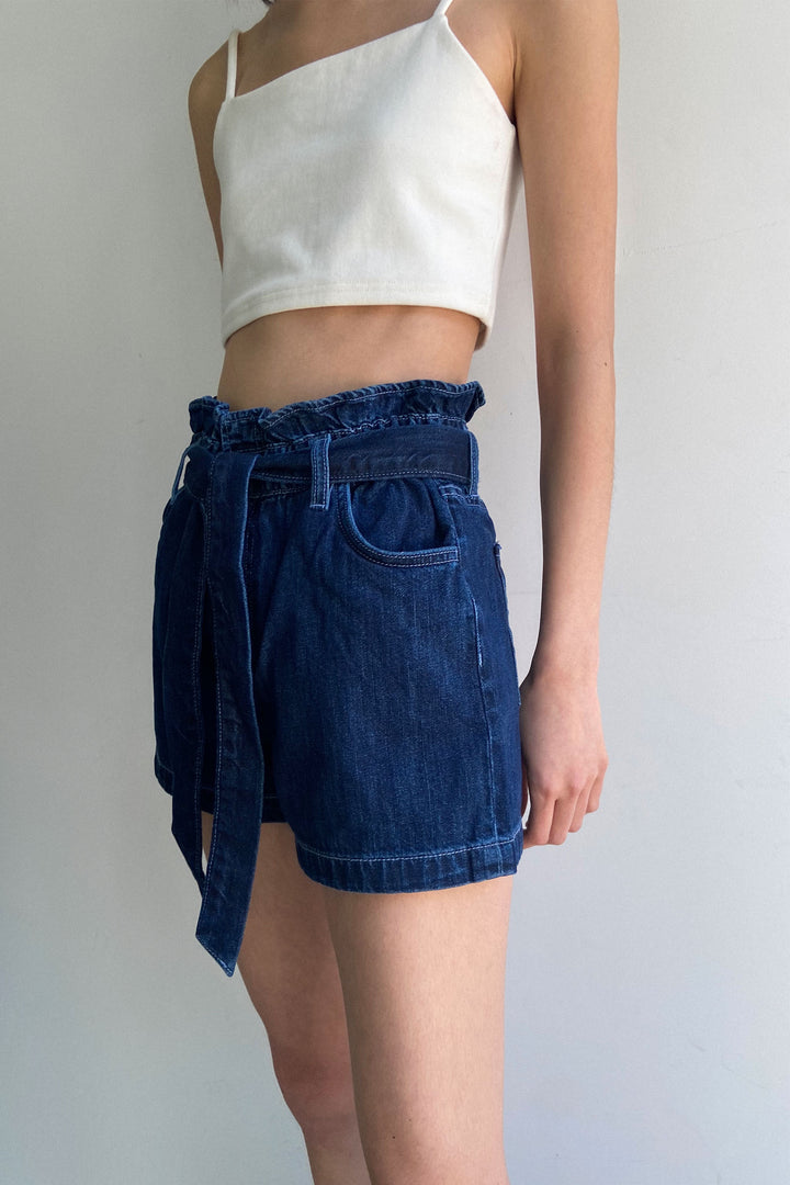 JEAN PAPERBAG SHORT