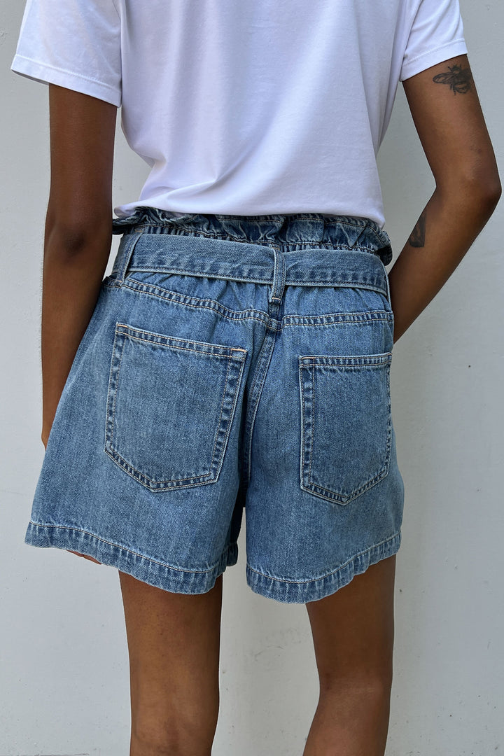 JEAN PAPERBAG SHORT