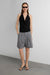 Pleated chino short in medium grey — main image