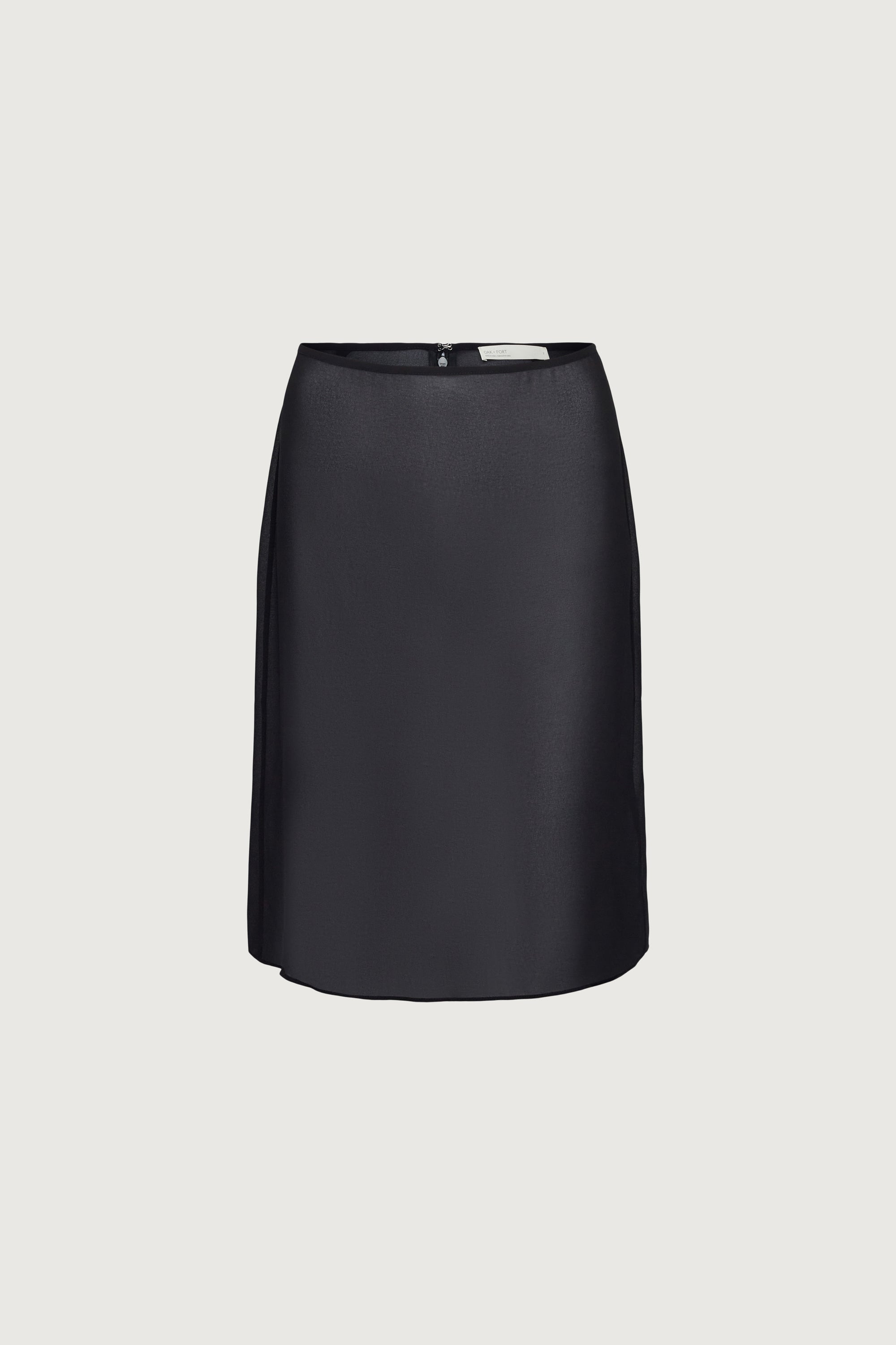 Midi Length Sheer Skirt OAK FORT