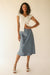 SATIN MIDI SLIP SKIRT