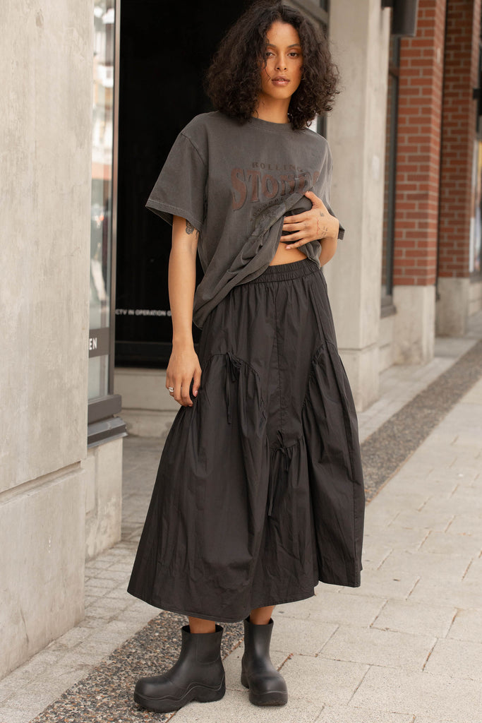 Nylon Maxi Skirt | OAK + FORT