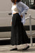 TIERED NYLON MAXI SKIRT