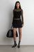 Mini suiting skort in black — main image