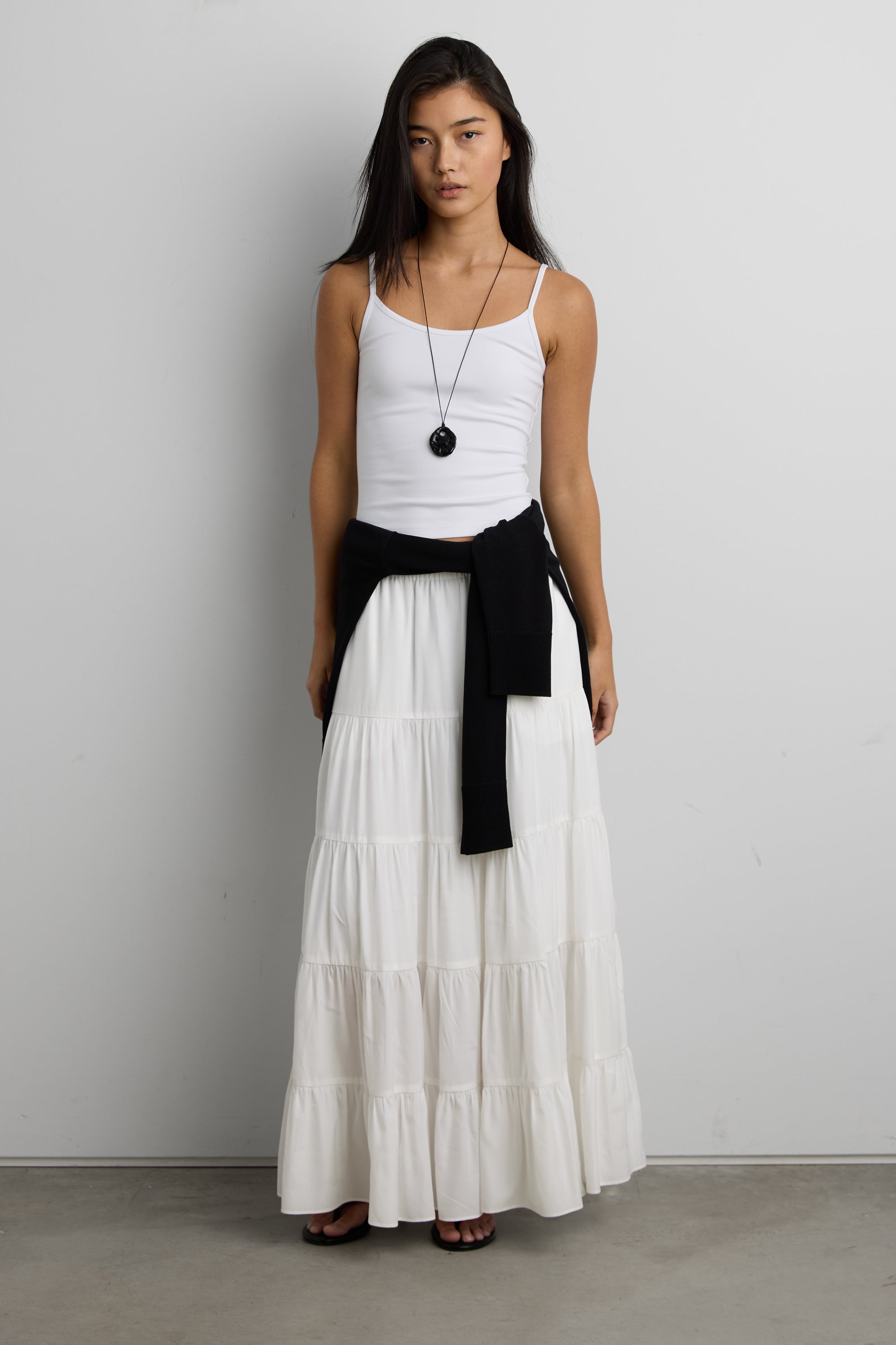 Tiered Midi Skirt | OAK + FORT