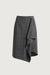 Woven print midi skirt with asymmetric hem in grey plaid — main image