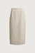 H-line midi skirt in cream — main image