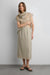 H-line midi skirt in olive — main image