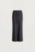 Textured drawstring maxi skirt in charcoal — main image