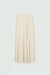 Wrinkle effect maxi skirt in beige — main image