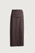 A-line skirt with wrap detail in taupe grey — main image