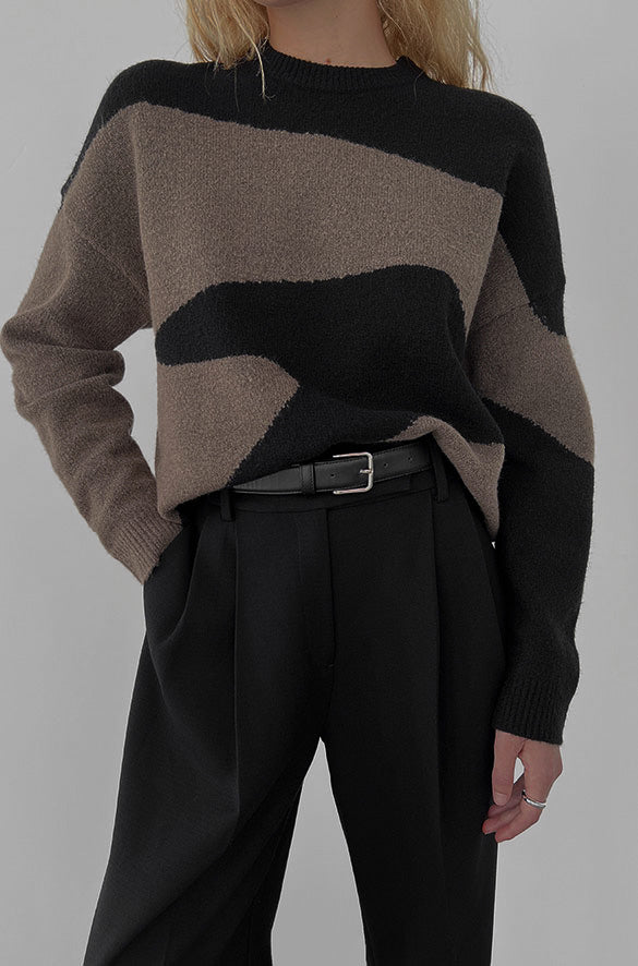 Oversized Intarsia Sweater | OAK + FORT