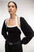 CONTRAST TRIM KNIT BOLERO AND TANK SET