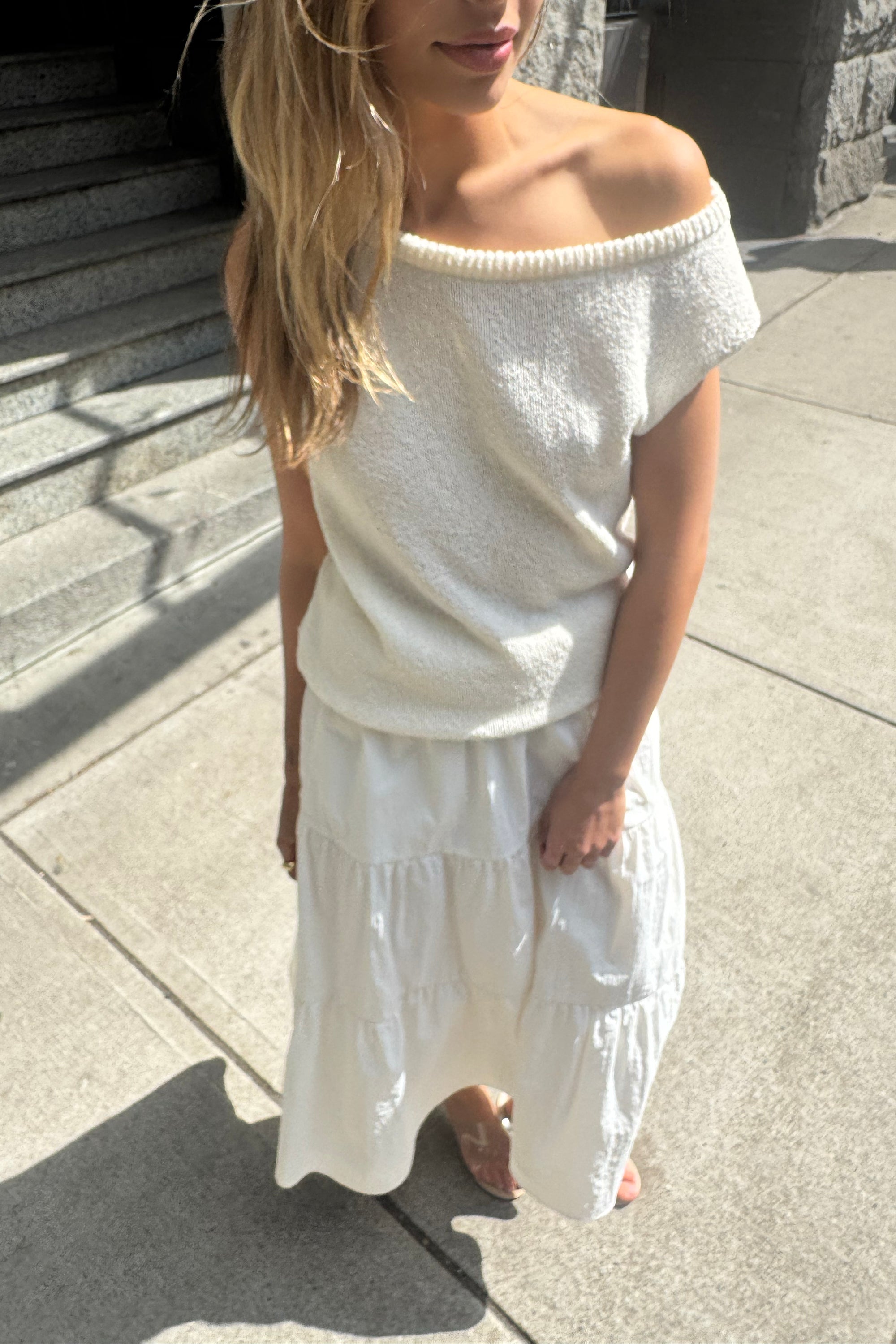 Relaxed Off The Shoulder Sweater | OAK + FORT Relaxed Off The Shoulder Sweater | OAK + FORT