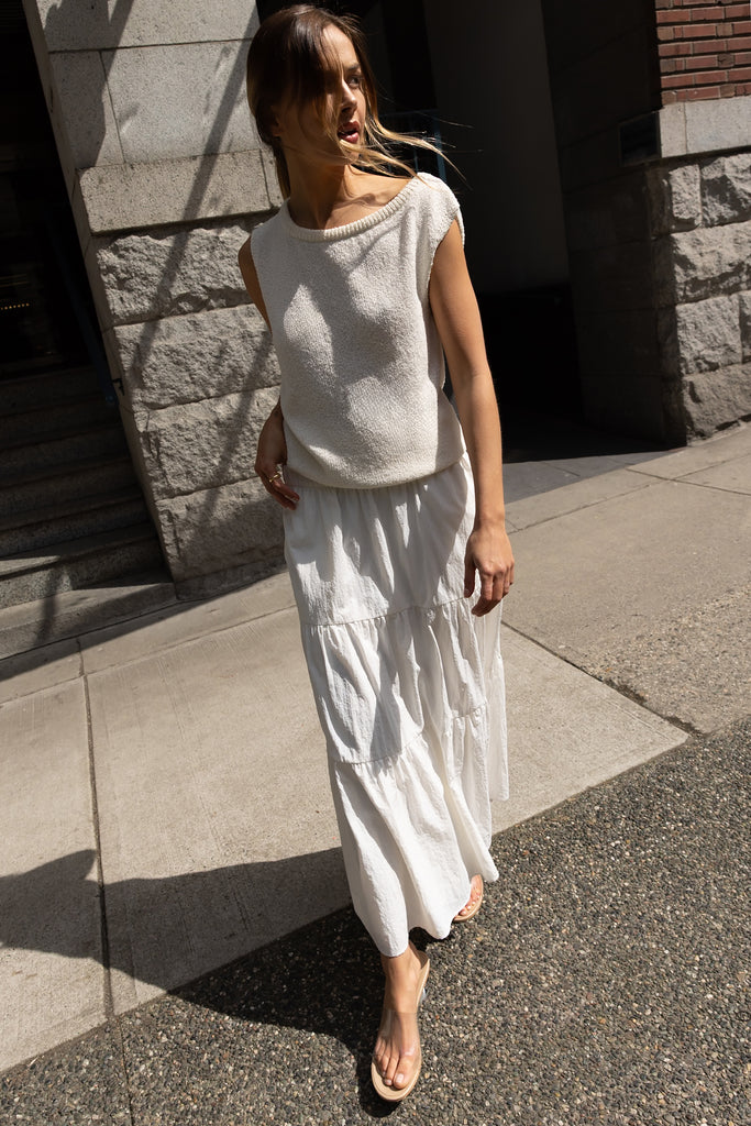 Relaxed Off The Shoulder Sweater | OAK + FORT Relaxed Off The Shoulder Sweater | OAK + FORT