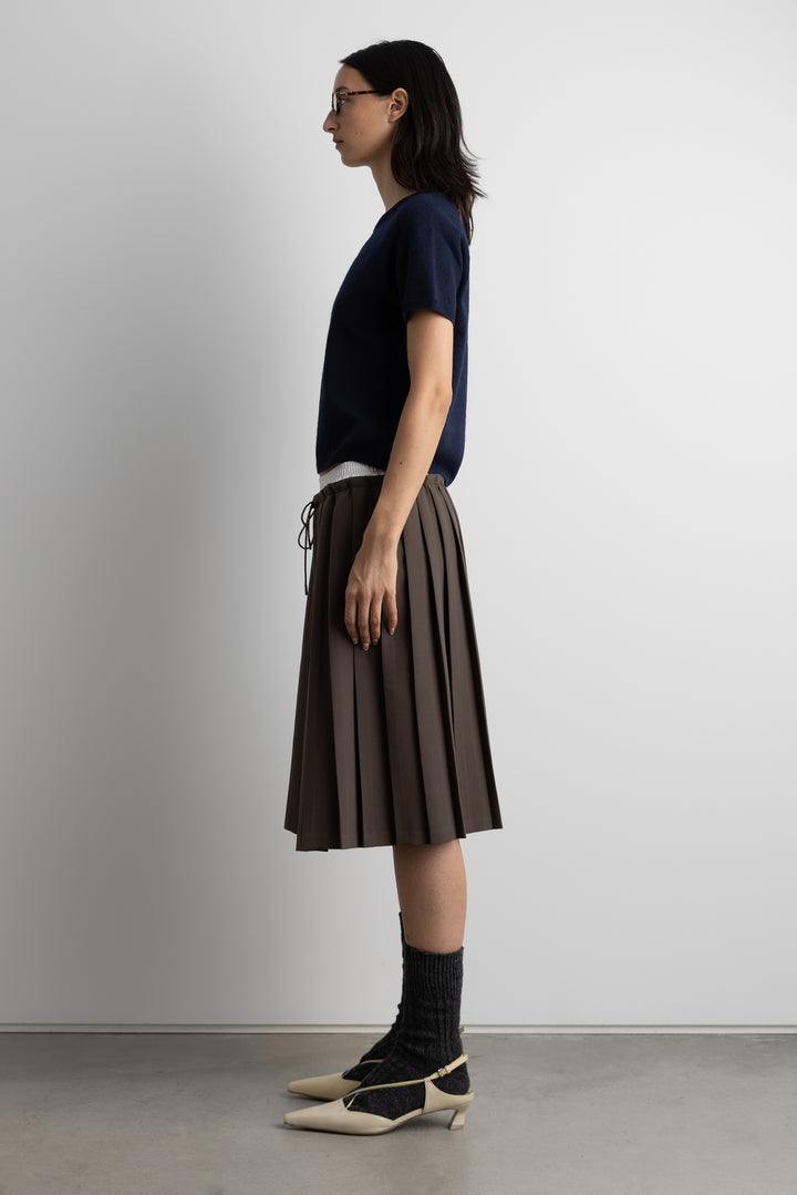 SHORT SLEEVE HEART SWEATER