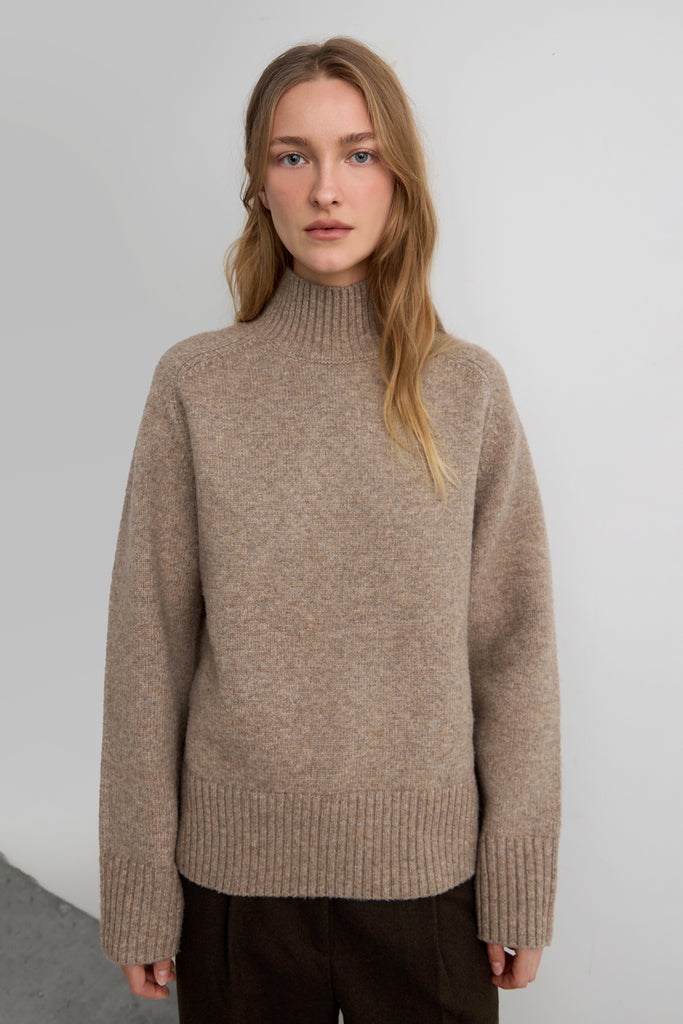 Soft Brushed Turtleneck Sweater | OAK + FORT