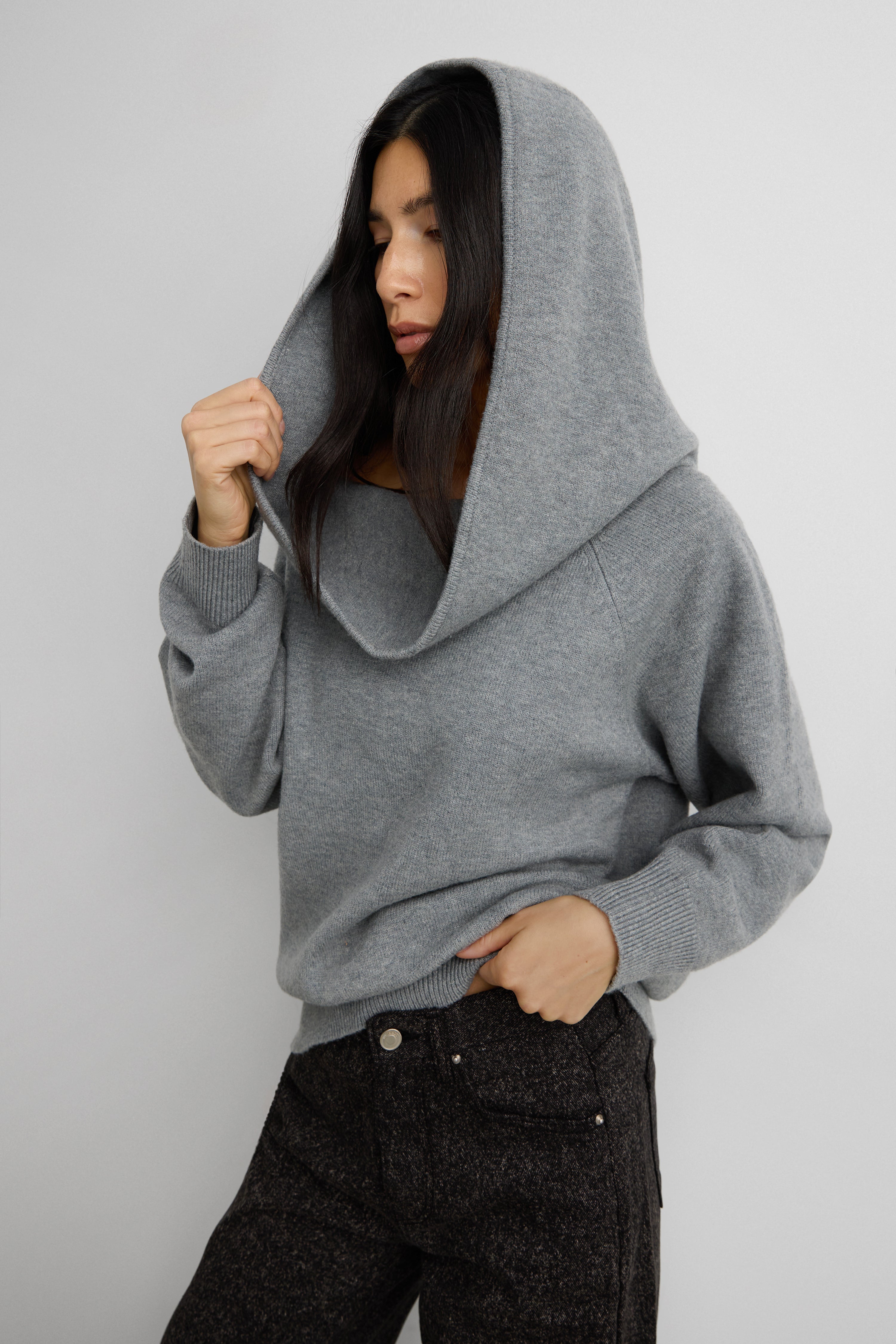 Off The Shoulder Slouchy Knit Sweater | OAK + FORT