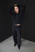 100% cashmere hoodie in charcoal — main image