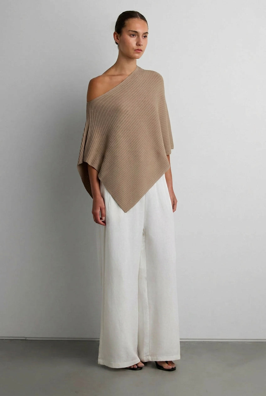 Oak and Fort KNIT CAPE PONCHO