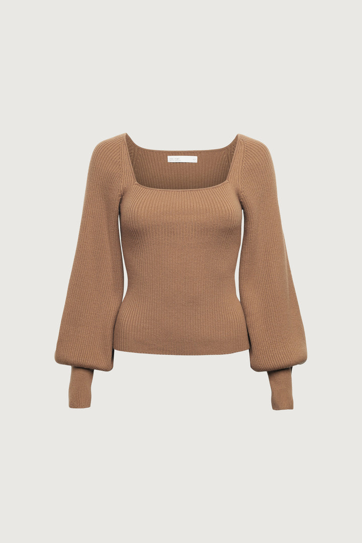 SQUARE NECK SWEATER