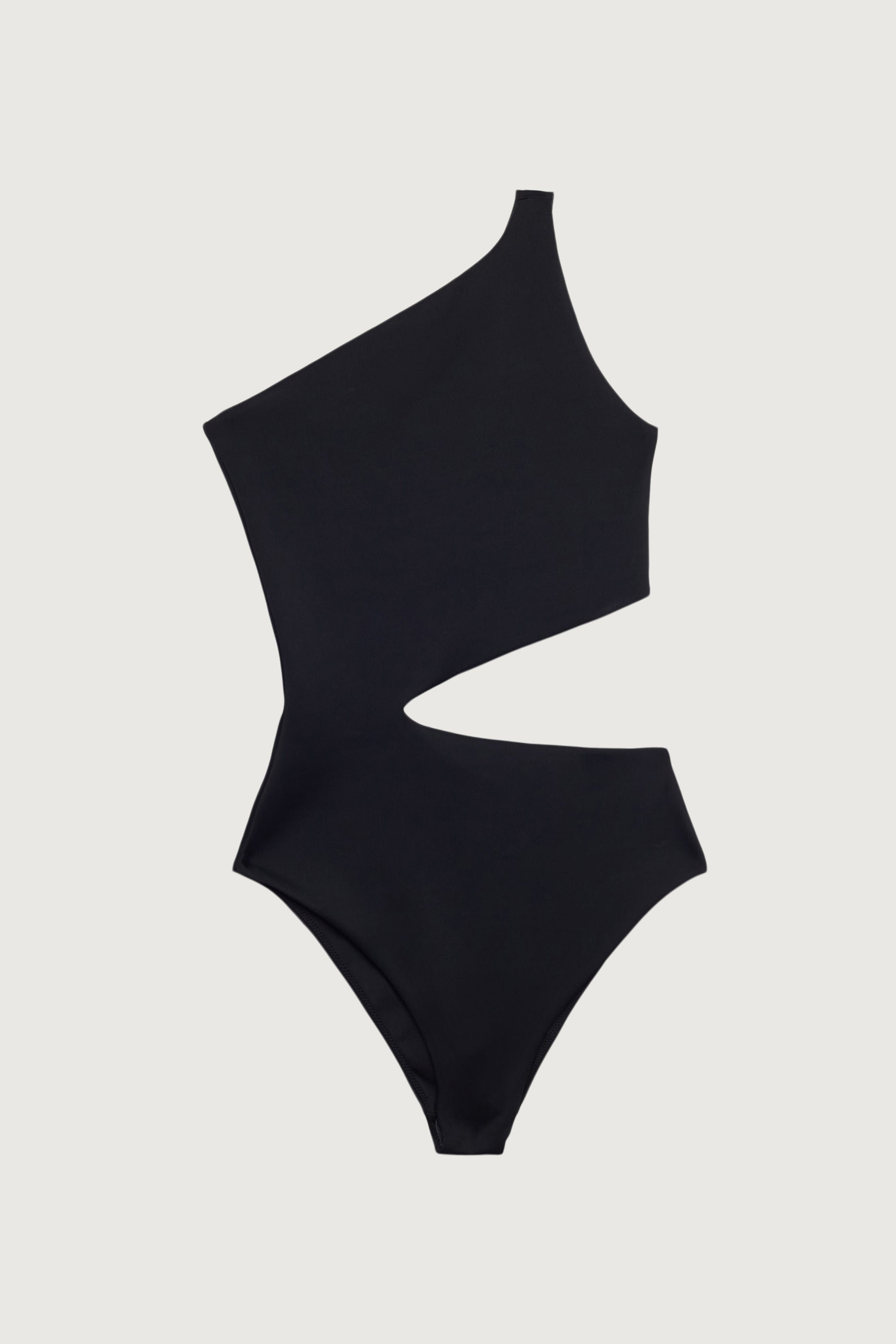 One Shoulder One-Piece Swimsuit with Cutout | OAK + FORT